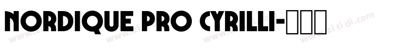 Nordique Pro Cyrilli字体转换